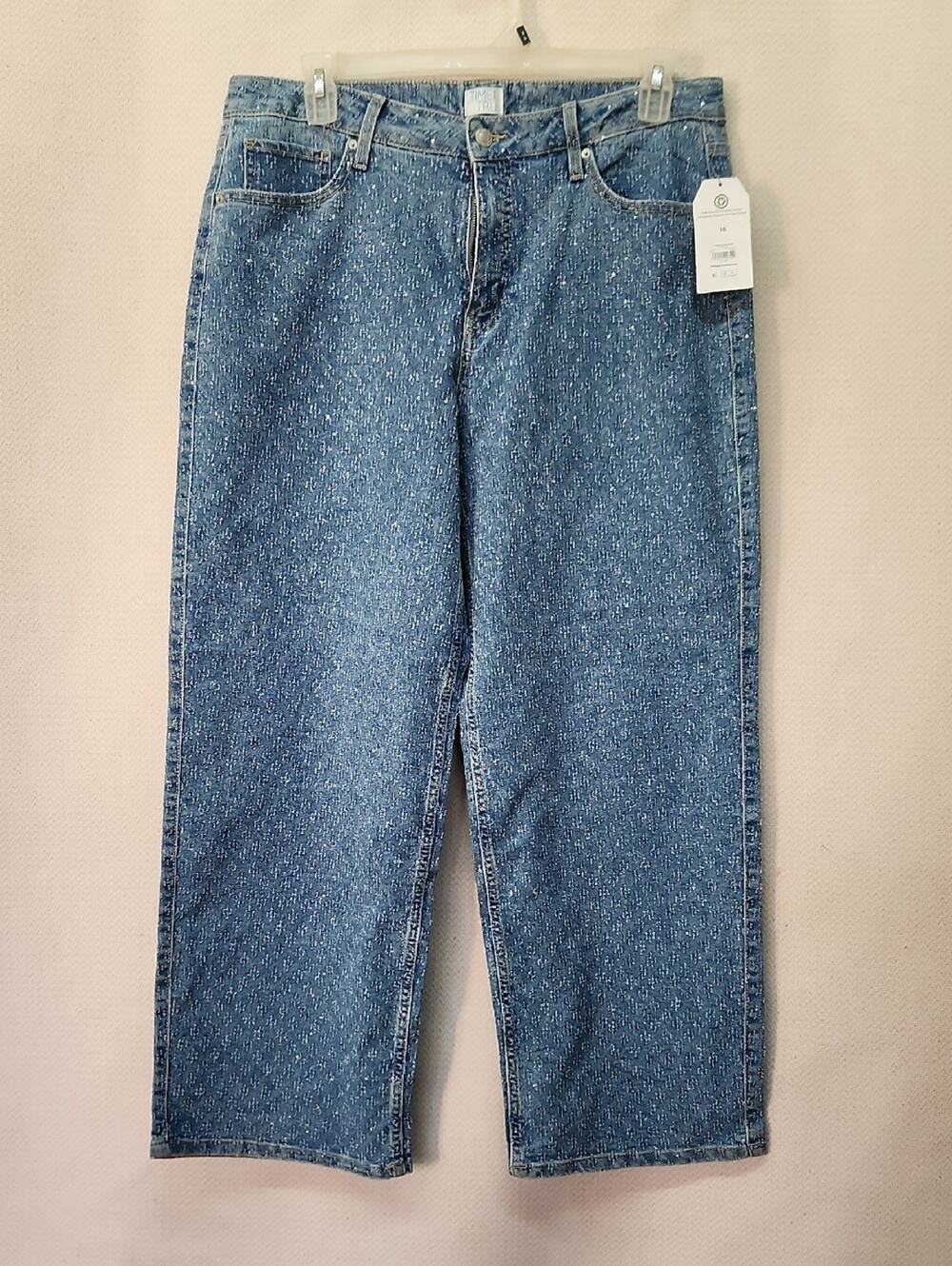 🚨2/$25 or 5/$50🚨Time and Tru Light Blue Speckled Denim Jeans